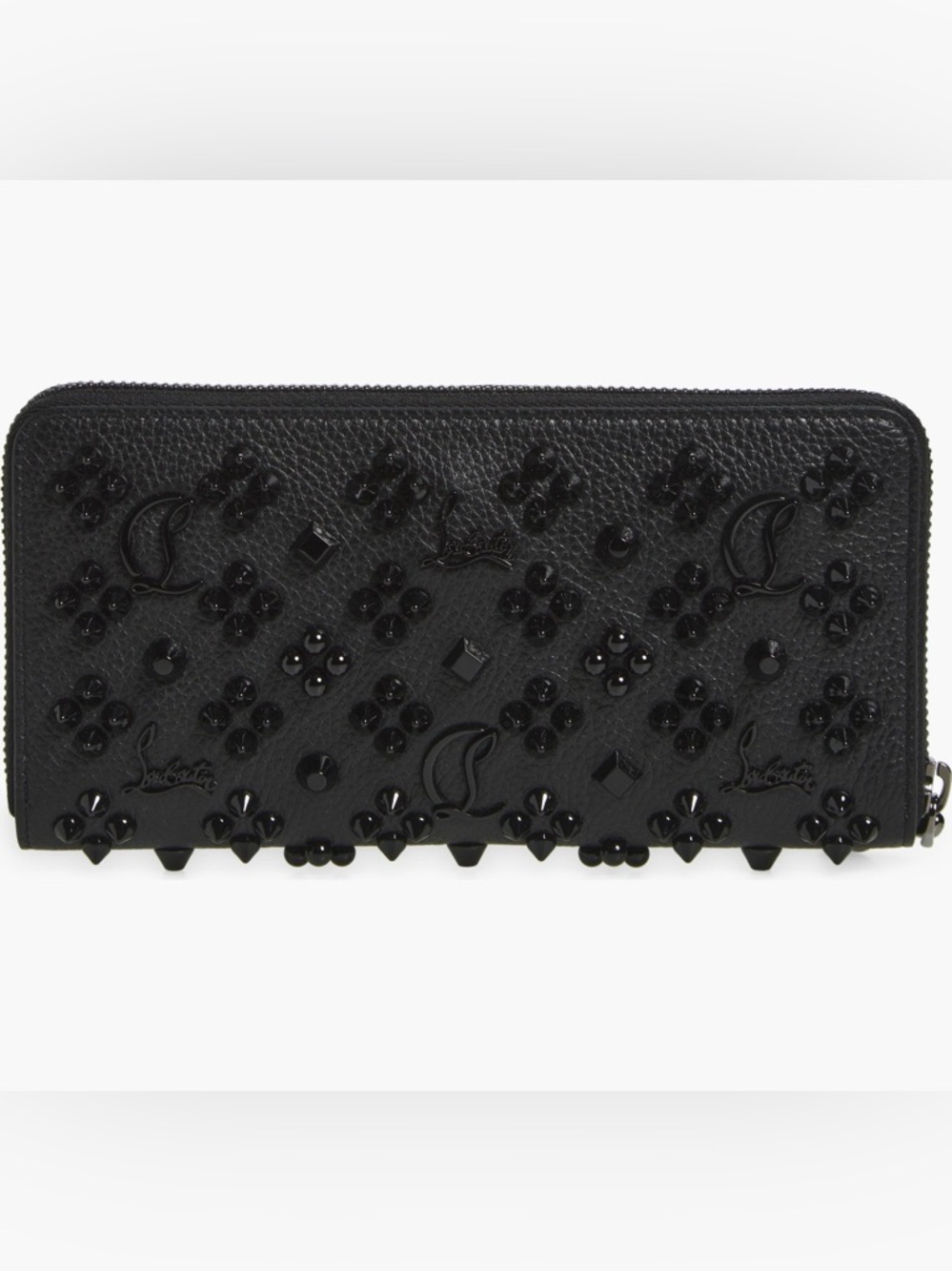 Christian Louboutin Panettone Spiked Calfskin Wallet